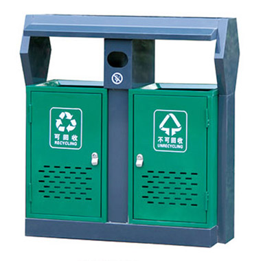 衝孔式垃圾桶