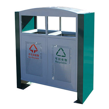 衝孔式垃圾桶