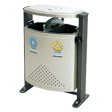 衝孔式垃圾桶