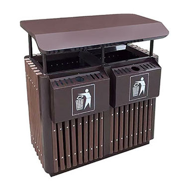 鋼木垃（lā）圾桶