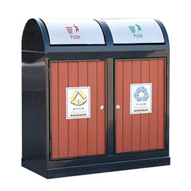 鋼木（mù）垃圾桶