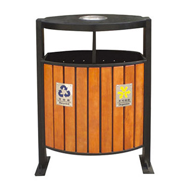 鋼木垃圾桶（tǒng）