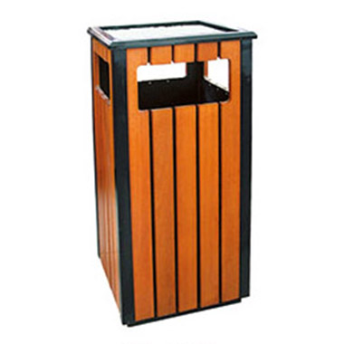 鋼木垃圾桶