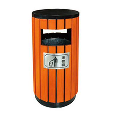 鋼（gāng）木垃（lā）圾桶