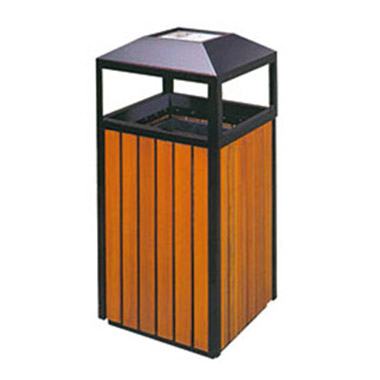 鋼木垃圾桶