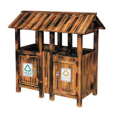 鋼木垃圾桶（tǒng）