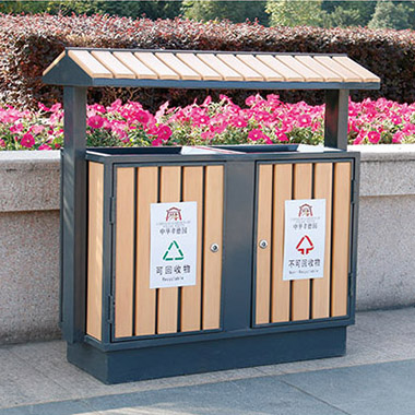鋼木垃圾（jī）桶