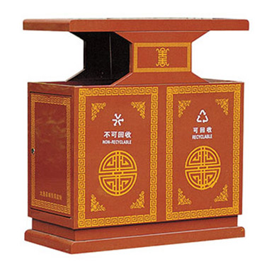 鋼板噴塑（sù）垃圾桶