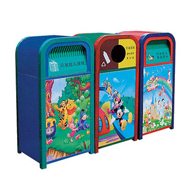 鋼板噴塑（sù）垃圾桶