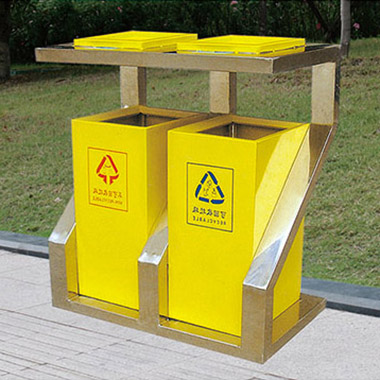 鋼板噴塑（sù）垃圾桶