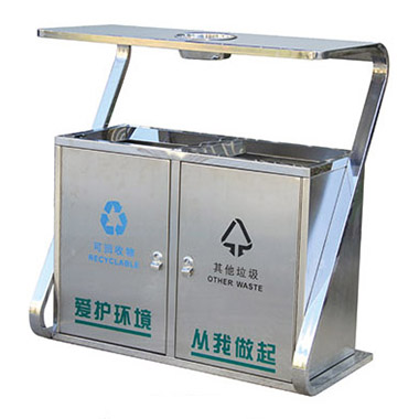 不（bú）鏽鋼垃圾桶