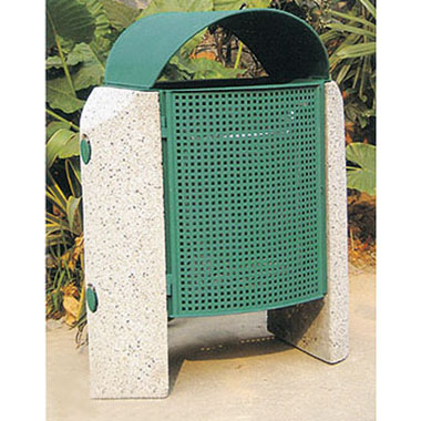 鋼板噴（pēn）塑垃圾桶（tǒng）